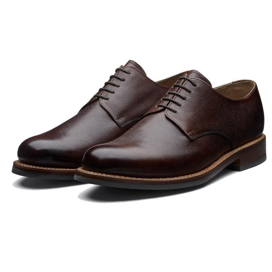 Grenson Curt Hand Painted Dark Brown 