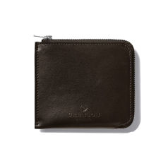Grenson Dark Brown HP Zip Around Wallet