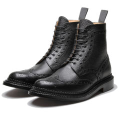 Grenson Fred Black Grain Triple Welt