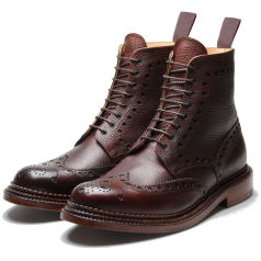 Grenson Fred Dark Brown Grain Triple Welt