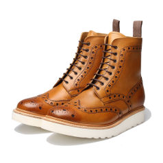 grenson fred v tan calf