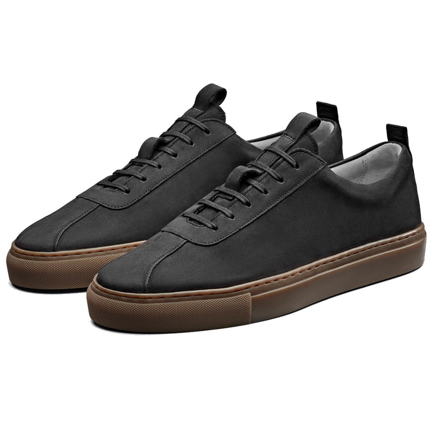 grenson black sneakers