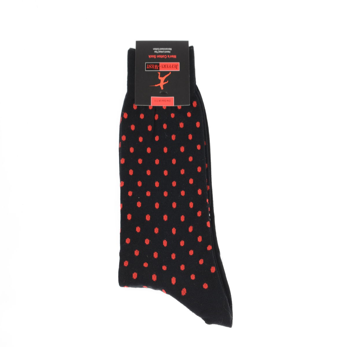 Jeffery West Red Spot Socks