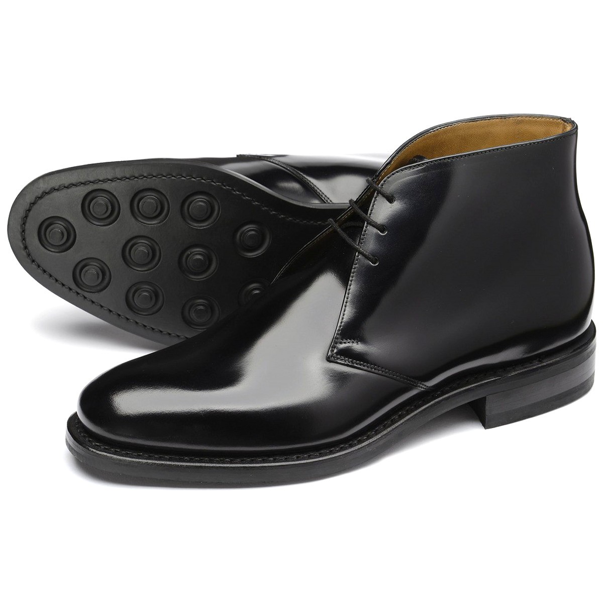 loake black boots