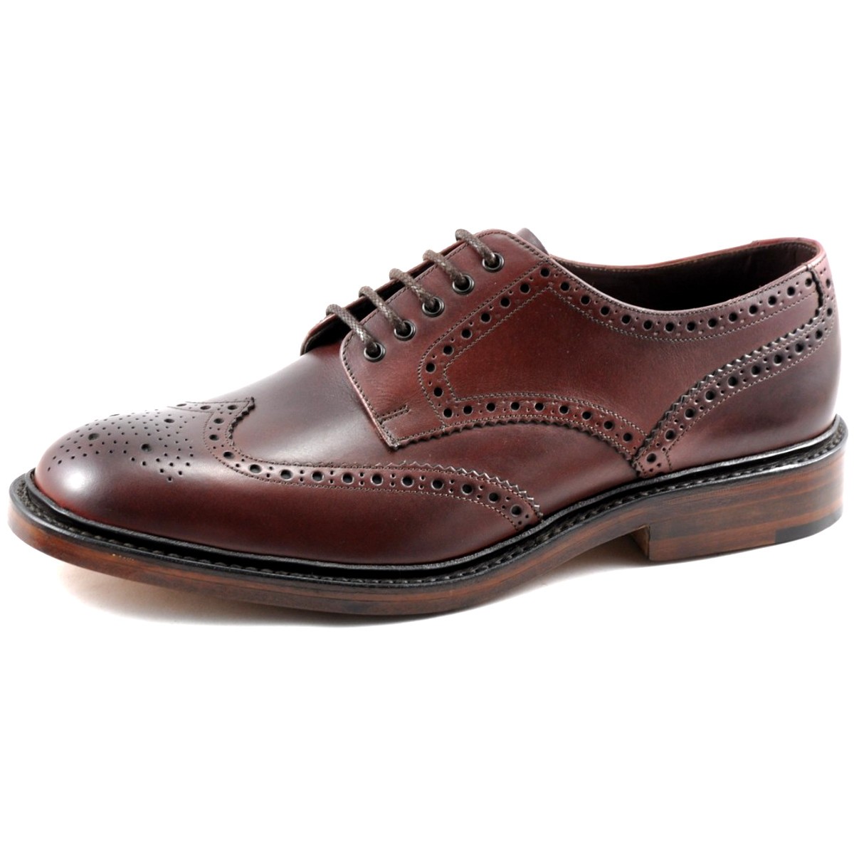 loake burgundy brogues