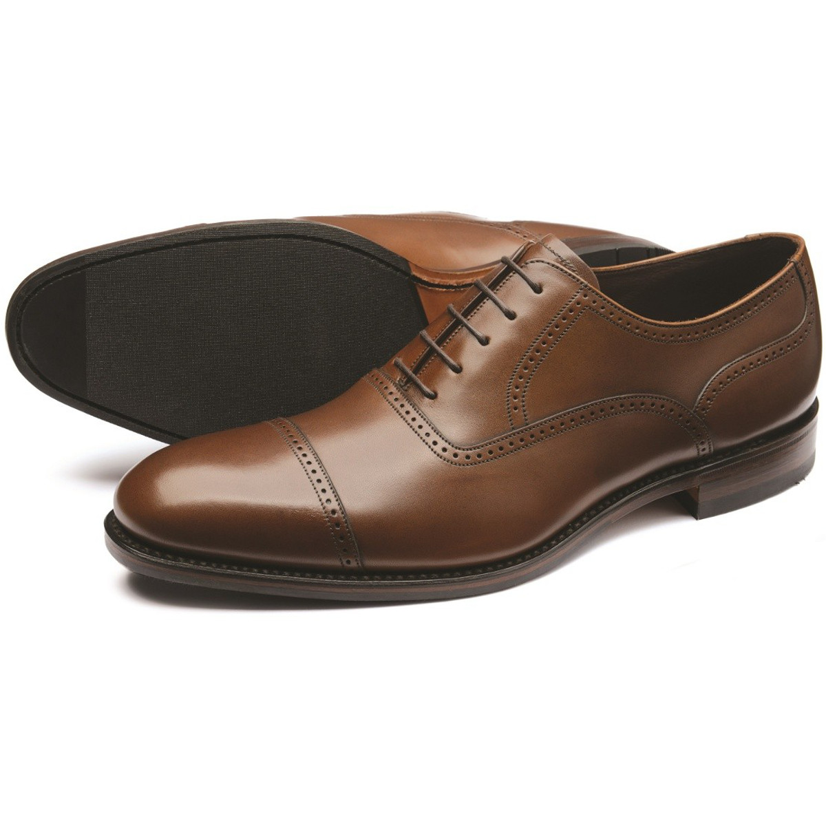 loake black oxford shoes