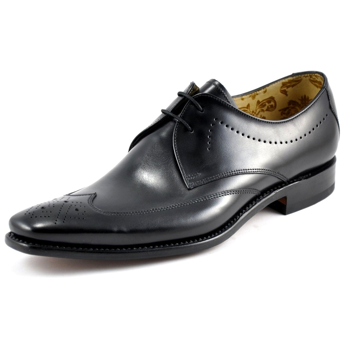 Loake Stitch Black