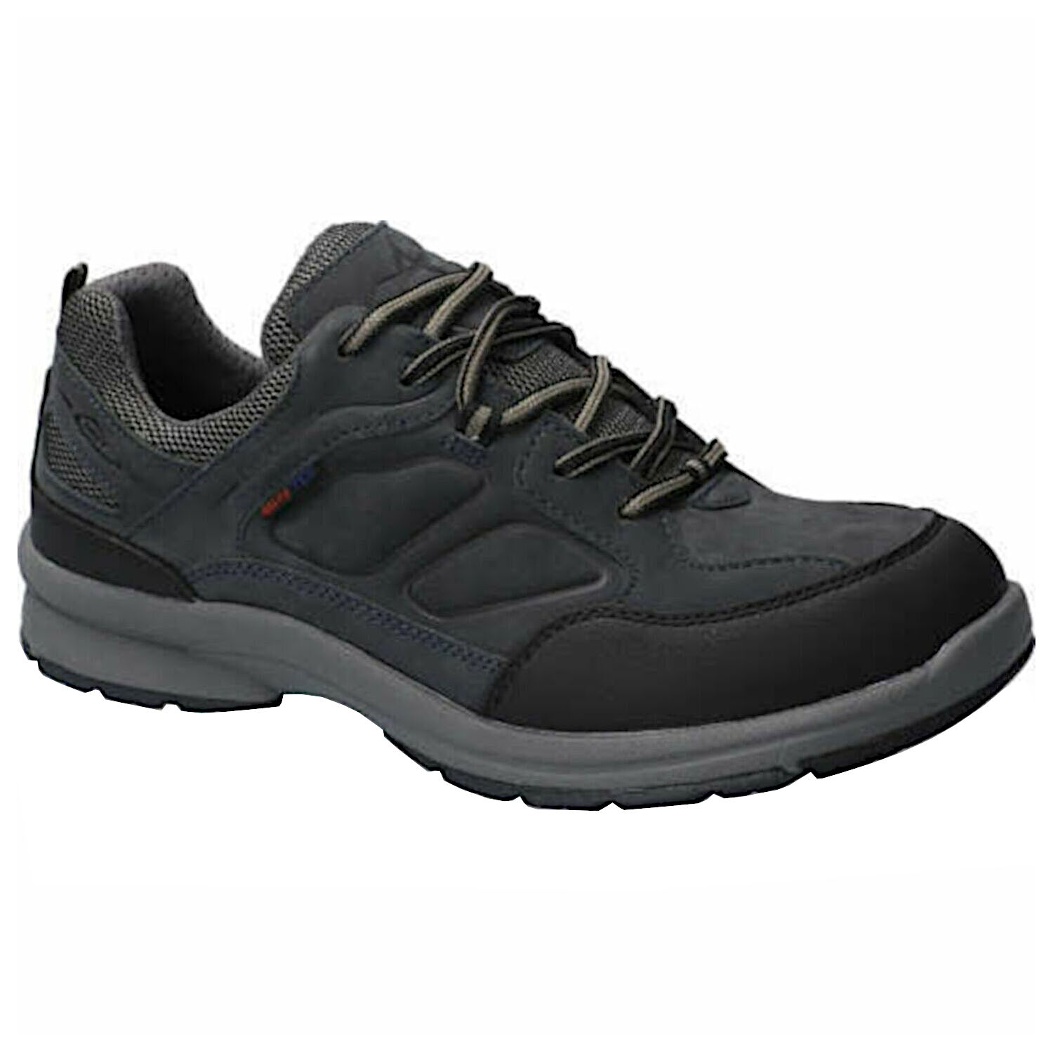 All Rounder Mens Caletto Black Nubuck Trainers 10.5 US