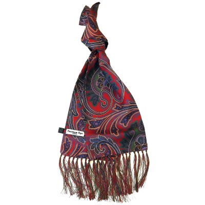 Peckham Rye Large Paisley Red Scarf
