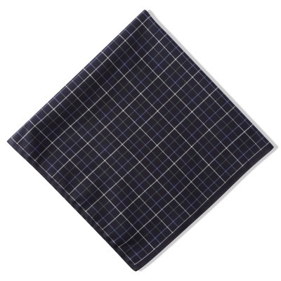 Pediwear Collection Navy Check Cotton Hank