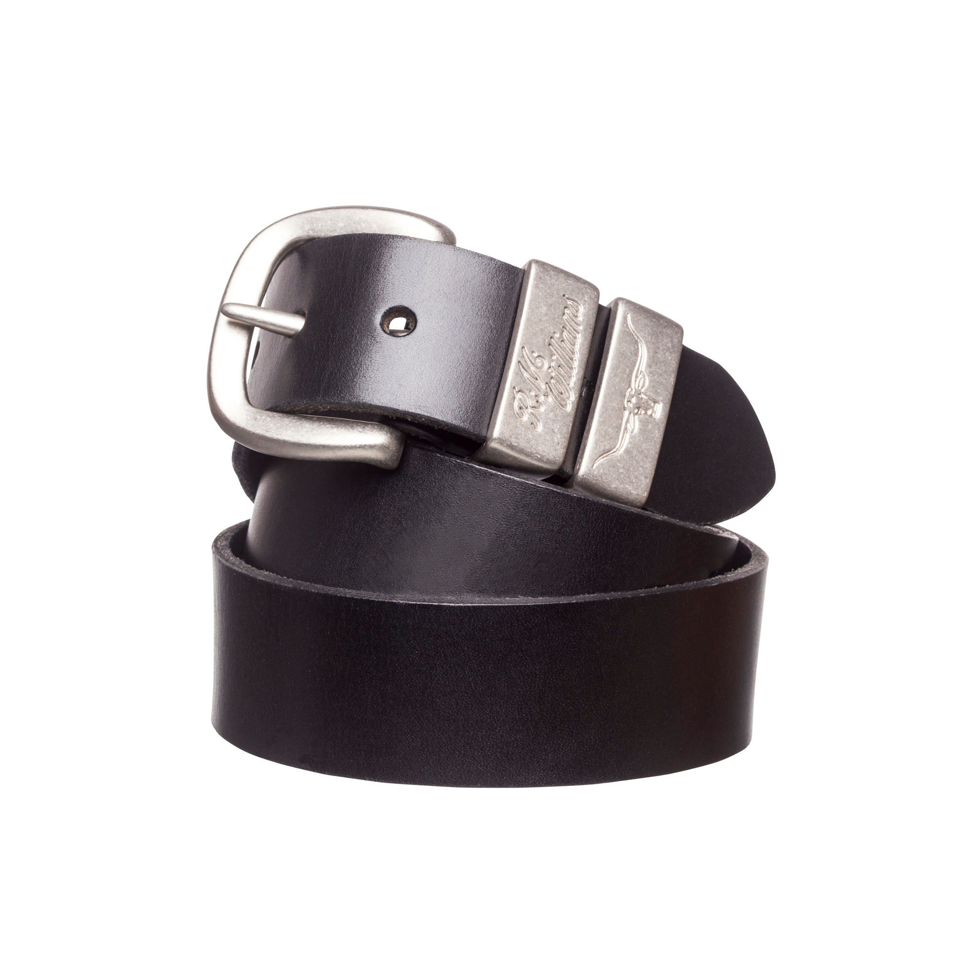 RM Williams CB439.02. Black Hide Belt