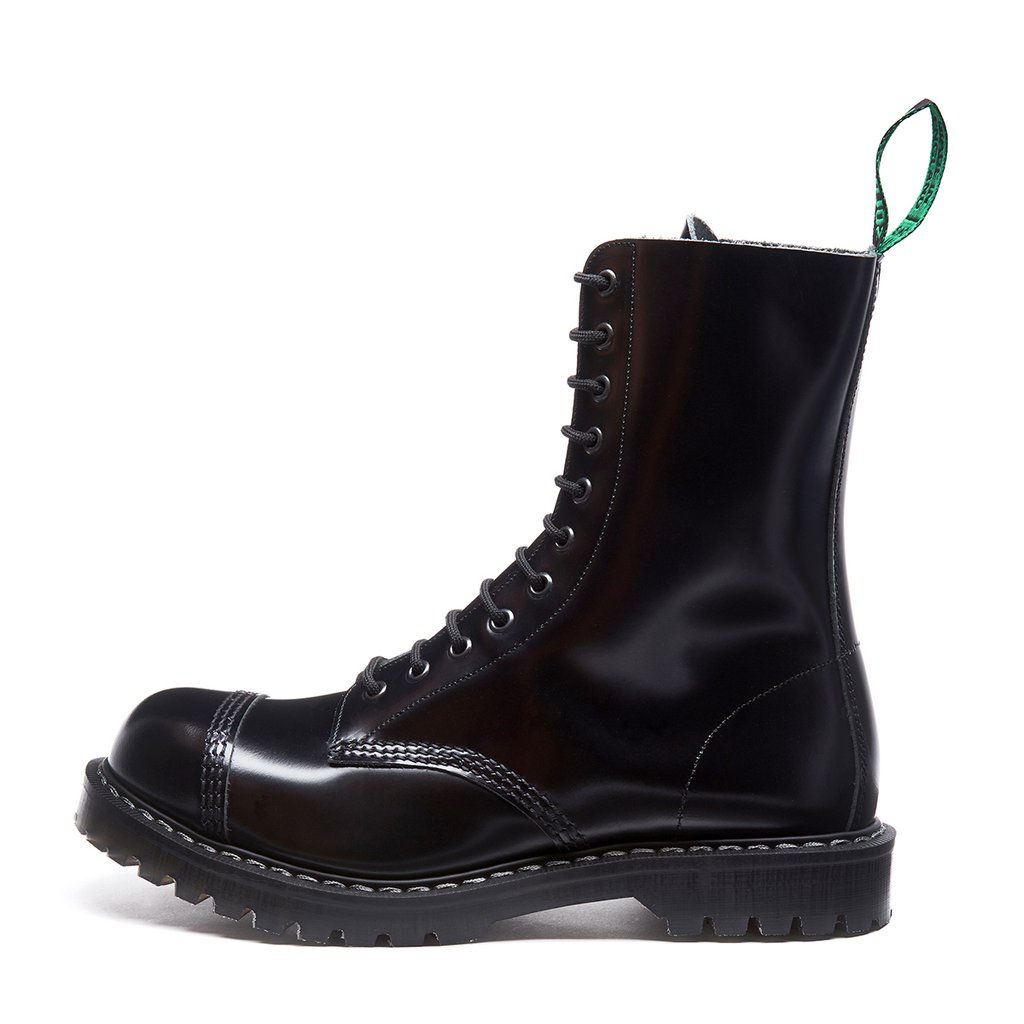Solovair 11 Eyelet Steel Toe Derby Boot Hi Shine