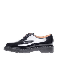 Solovair 3 eyelet gibson black patent
