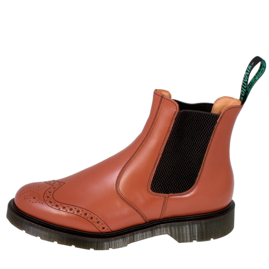 Solovair Pecan Punched Dealer Boot