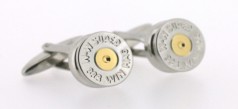 Soprano Accessories Shotgun Cartridge Cufflinks - Silver