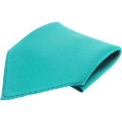 Soprano Accessories Turquoise Satin Silk Handkerchief