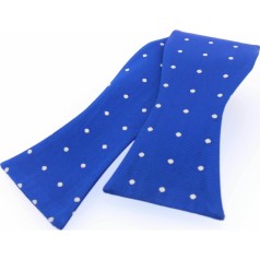 Soprano Accessories Royal Blue Polka Dot Self-Tied