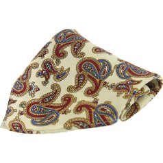 Soprano Accessories Cream Paisley Handkerchief