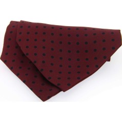 Soprano Accessories Burgundy with Black Polka
