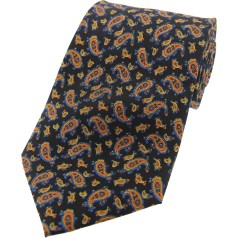 Soprano Accessories Small Navy Paisley Tie