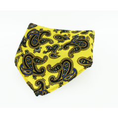 Soprano Accessories Gold Paisley Handkerchief