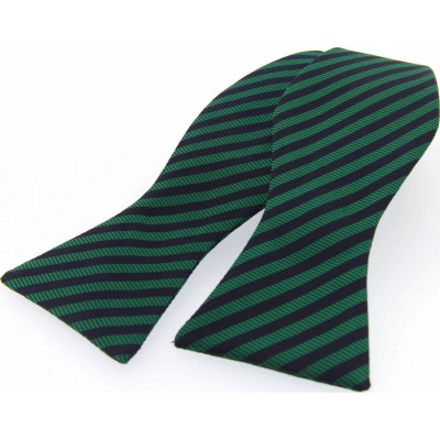 Soprano Accessories Green and Navy Striped Self-Tied