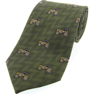 Soprano Accessories Green Herringbone with Tractors