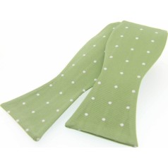 Soprano Accessories Light Green Polka Dot Self-Tied