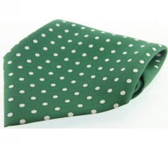 Soprano Accessories Green with White Polka Handkerchief