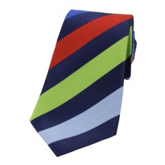 Soprano Accessories Large Navy & Multi Coloured Stripes