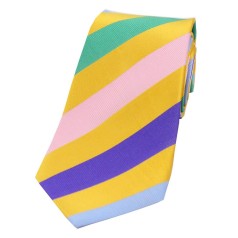 Soprano Accessories Large Gold & Multi Coloured Stripes
