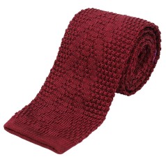 Soprano Accessories Burgundy Knitted