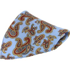Soprano Accessories Cyan Paisley Handkerchief