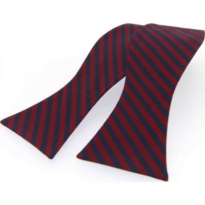 Soprano Accessories Navy and Red Striped Self-Tied