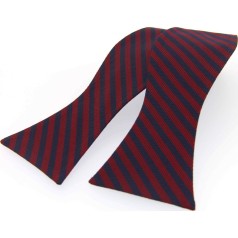 Soprano Accessories Navy and Red Striped Self-Tied