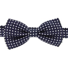 Soprano Accessories Navy Polka Pre-Tied