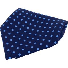 Soprano Accessories Navy with Light Blue Polka Handkerchief