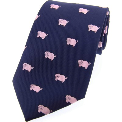Soprano Accessories Pigs on Navy Ground