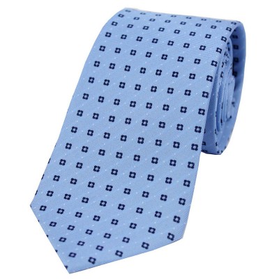 Soprano Accessories Sky Blue with Navy Box Pattern