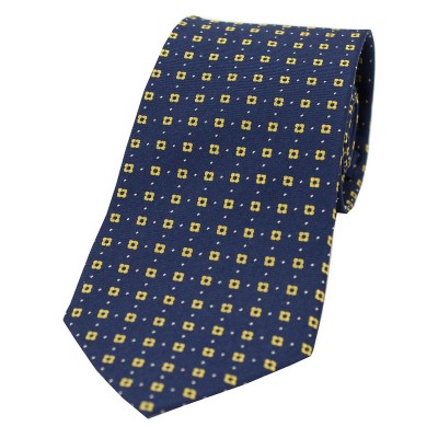 Soprano Accessories Navy with Yellow Box Pattern