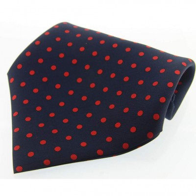 Soprano Accessories Navy with Red Polka Handkerchief
