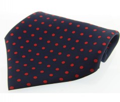 Soprano Accessories Navy with Red Polka Handkerchief