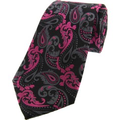 Soprano Accessories Black, Grey, Pink Paisley