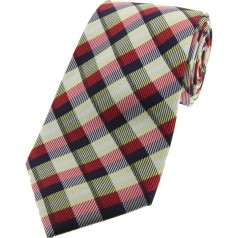 Soprano Accessories Red/Navy/Yellow Tartan