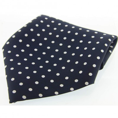 Soprano Accessories Navy with White Polka Handkerchief