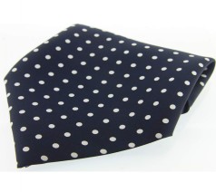 Soprano Accessories Navy with White Polka Handkerchief