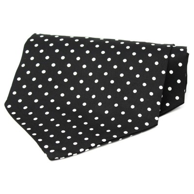 Soprano Accessories Black & White Polka Cravat
