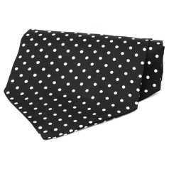 Soprano Accessories Black & White Polka Cravat