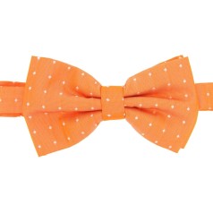 Soprano Accessories Orange Pin Dot Pre-Tied