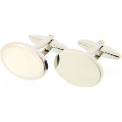 Soprano Accessories Oval Metal Cufflinks